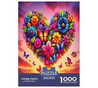 Love Flowers Jigsaw Puzzles for Adults Educational Game Difficult Challenges 1000 Piece Difficult Hard Jigsaw Puzzles for Man And Woman with Letters on Back 70x50cm/1000pcs