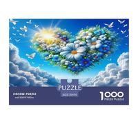 Love Flowers Jigsaw Puzzles for Adults Kids 1000 Piece Great Gifts Challenge Toy Educational Game Home Decoration Collection Party Games 70x50cm/1000pcs