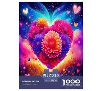Love Flowers Jigsaw Puzzles Puzzle for Adults Kids. 1000 Piece Impossible Challenge Toy Educational Games Home Decoration for Adults& Kids Age 14 Years Up 38x26cm/1000pcs