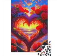 Love Flowers Jigsaw Puzzles Puzzle for Adults Kids. 1000 Piece Impossible Challenge Toy Educational Game Home Decoration for Adults& Kids Age 14 Years Up 1000pcs (75x50cm)