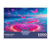 Love Flowers Jigsaw Puzzles Puzzle for Adults Kids. 1000 Pieces Impossible Challenge Toy Educational Games Home Decoration for Educational Games Gifts 38x26cm/1000pcs