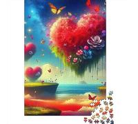 Love Flowers Jigsaw Puzzles Puzzle for Adults Kids. 1000 Pieces Impossible Challenge Toy Educational Game Home Decoration for Adults& Kids Age 14 Years Up 1000pcs (75x50cm)