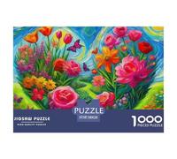 Love Flowers Leisure Jigsaw Puzzle Created for Steady Problem Solving, Featuring Fantasy And Delivering A Composed Enjoyable Assembly Experience 38x26cm/1000pcs