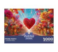 Love Flowers Premium Jigsaw Puzzle Designed for Relaxed Evenings, Featuring Fantasy with Refined British Visual Appeal, Suitable for Adults And Families Seeking Calm Focus 38x26cm/1000pcs