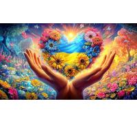 Love-Flowers Puzzle for Adults 1000 Piece Educational Game Challenge Impossible Hard Difficult for Home Activity & Fun Present 38x52cm/1000pcs