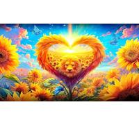 Love-Flowers Puzzle for Adults 1000Pc Recycled Paper Educational Games Impossible Hard Difficult Challenging for Wall Decoration and Gifts 70x50cm/1000pcs
