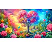 Love-Flowers Puzzle Game 1000 Piece Recycled Paper Impossible Hard Difficult Challenging for The Whole for Women, Gifts for Men 70x50cm/1000pcs