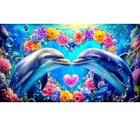 Love-Flowers Puzzle Game 1000 Piece Recycled Paper Impossible Hard Difficult Challenging for The Whole for Women, Gifts for Men 38x52cm/1000pcs