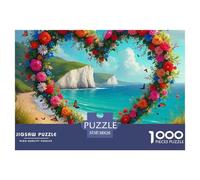 Love Flowers Puzzles 1000 Pieces For Adults And Kids Whimsical Challenge Colourful Creativity Gift Giving 100% Recycled Cardboard 38x26cm/1000pcs