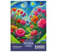 Love Flowers Refined Home Activity Jigsaw Puzzle Created for Gentle Mental Challenges, Featuring Fantasy within A Clear Structured And Enjoyable Layout 52x38cm/1000pcs