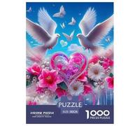 Love Flowers Refined Jigsaw Puzzle Experience Tailored for Quiet Evenings, Blending Fantasy with A Clean UK-style Composition for Focused And Calming Play 38x26cm/1000pcs