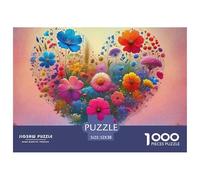 Love Flowers Refined Jigsaw Puzzle for Quiet Leisure And Friendly Challenges, Presenting Fantasy through A Composed Layout That Feels Satisfying to Complete 52x38cm/1000pcs