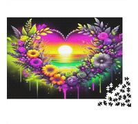 Love Flowers1000 Piece Jigsaw Puzzle for Adults And Kids Educational Games RomanticFun And Challenging for Home Decoration Great Gift Idea38x26cm/1000pcs