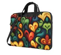 Love flows again Printed Laptop Crossbody Bag Crossbody Briefcase Easy To Use When Traveling For Business 14 inch