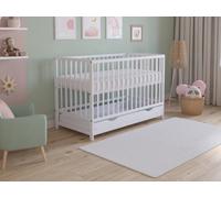 Love For Sleep Asher Cot Bed 120X60Cm With Drawer & Microfiber Quilted Mattress