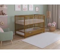 Love For Sleep Asher Cot Bed 120X60Cm With Drawer & Microfiber Quilted Mattress