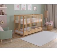 Love For Sleep Asher Cot Bed 120X60Cm With Drawer & Microfiber Quilted Mattress
