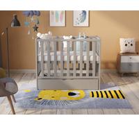 Love For Sleep Paris Space Saver Cot 100X50Cm With Drawer & Microfiber Quilted Mattress