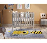 Love For Sleep Paris Space Saver Cot 100X50Cm With Microfiber Quilted Mattress
