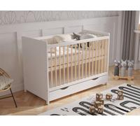 Love For Sleep Tokyo Cot Bed 120X60Cm With Drawer & Microfiber Quilted Mattress