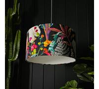 Love Frankie Acid Jungle Velvet Lampshade - Table / Floor Lamp - 35cm Diameter x 25cm Height (14" x 10")