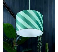 Love Frankie Apple Sours Helter Skelter Velvet Lampshades - 70cm diameter x 25cm height / 27" x 10"