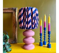 Love Frankie Candy Twist Gathered Shades - Peach Fuzz - Ceiling Pendant / Arc Lamp