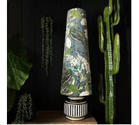 Love Frankie Emerald Mythical Plumes Oversized Cone Lampshades - Queen