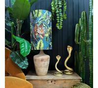 Love Frankie Flint Big Cat Velvet Tube Lampshade