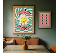 Love Frankie Flower Power Art Print - A2