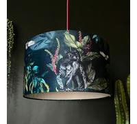 Love Frankie Handmade Velvet Lampshade in Twilight - Table / Floor Lamp - 30cm diameter x 25cm Height (12" x 10")