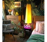 Love Frankie Oversized Cone Lampshades in Acid Yellow Cotton - King