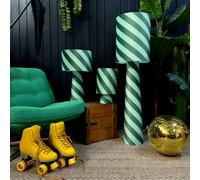 Love Frankie Portable Helter Skelter Velvet lamps in Apple Sours - Maxi - 112cm Height - Plug in Flex Cable