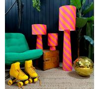 Love Frankie Portable Helter Skelter Velvet lamps in Tutti Frutti - Maxi - 112cm Height - Plug in Flex Cable