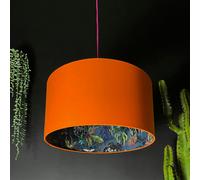 Love Frankie Smoke Deadly Night Shade Silhouette Lampshade in Pumpkin - Ceiling Pendant / Arc Lamp - 50cm diameter x 25cm Height (20" x 10")