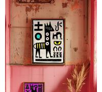 Love Frankie The Zebra: Balance Artwork - Framing Options Available - A4 - Floating Canvas