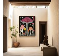 Love Frankie Tripped Artwork - Framing Options Available - Walnut - A4 - Framed Print