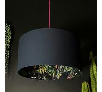 Love Frankie Twilight Deadly Night Shade Silhouette Lampshade in Deep Space Navy - 40cm diameter x 25cm Height (16" x 10")