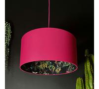 Love Frankie Twilight Deadly Night Shade Silhouette Lampshade in Watermelon - Ceiling Pendant / Arc Lamp - 45cm diameter x 25cm Height (18″ x 10″)