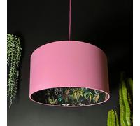 Love Frankie Wild Wood Deadly Night Shade Silhouette Lampshade in Candy Floss - Ceiling Pendant / Arc Lamp - 45cm diameter x 25cm Height (18″ x 10″)
