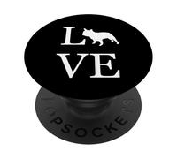 Love French Bulldog Silhouette Frenchie Dog Lover Design PopSockets Adhesive PopGrip