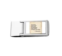 Love Fridship Marriage Art Deco Fashion Slim Money Clip Stainless Holder Pocket Wallet