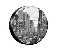 Love from New York Print -Print Universal Waterproof Tire Protection Cover For Suv Truck Trailer Adjustable Fit. 14 inch