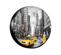 Love from New York -Print Universal Waterproof Tire Protection Cover For Suv Truck Trailer Adjustable Fit. 16 inch