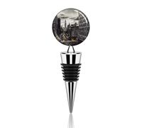Love from New York Wine Stopper Metal Decorative Wine Bottle Stoppers Elegant Reusable Leak Proof Wine Corks for Gifts Bar Holiday Party Wedding