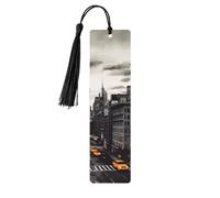 Love from New York Wood Bookmark for Book Lovers Birthday Teachers Gift, Handmade Craft Book Marks Ornaments with Tassel Exquisite Reading Page Markers for Men Women
