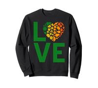 Love Fruits and Veggies Eat More Plants Heart Icon Sweatshirt