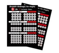 Love Game Scratch Off Game,100 Dates Off ,Challenge Dates Off Poster Romantic Couples Night Couples Wall Gift for Her and Her (Black)