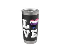 Love Gender Fluid Flag Stainless Steel Insulated Tumbler