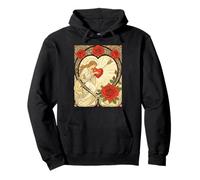 Love, Gently Held Vintage Art Nouveau Romance Pullover Hoodie